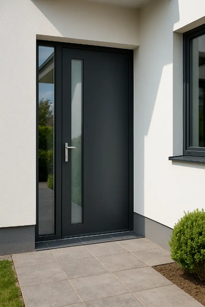 Porte d'entrée en aluminium